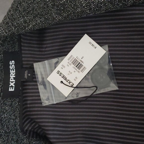 Express speckled tweed blazer sz 0 NWT - Picture 6 of 7